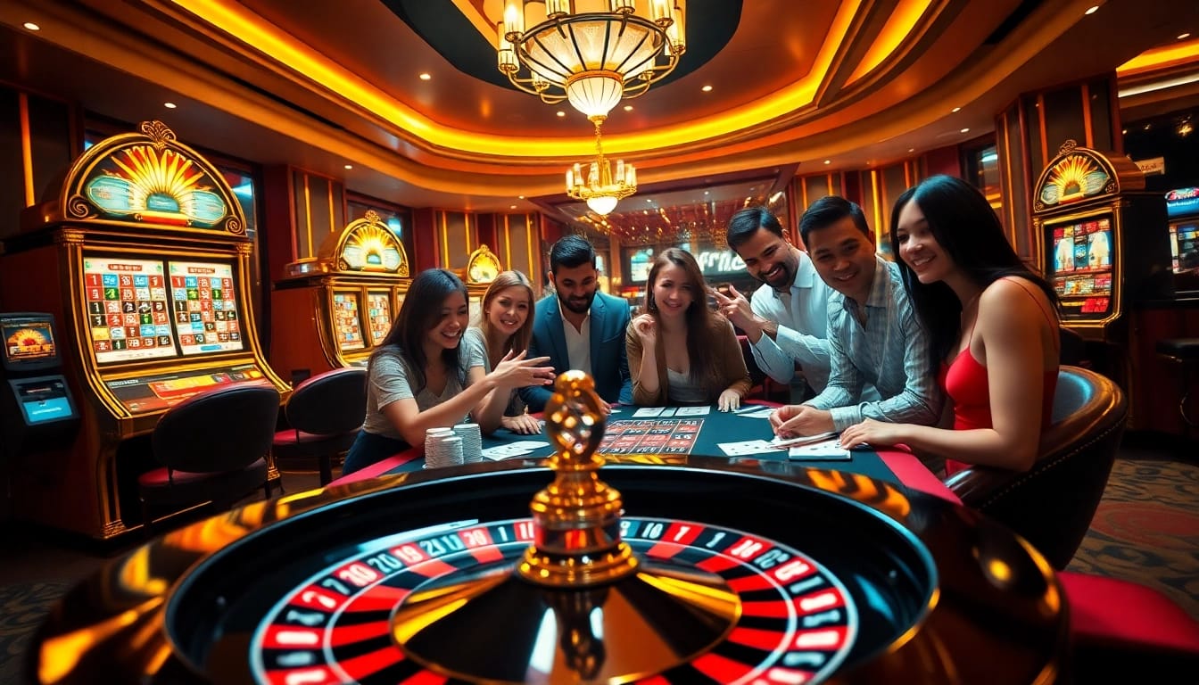 Engaged players placing bets at a luxury casino table at https://fly88.ae.org/, showcasing excitement and professionalism.