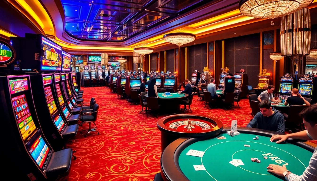 Experience the thrill of F168 casino gaming with vibrant tables and lively players.