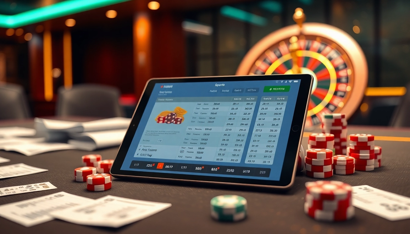 Kèo nhà cái betting scene with a modern casino table, real-time updates, and warm lighting.