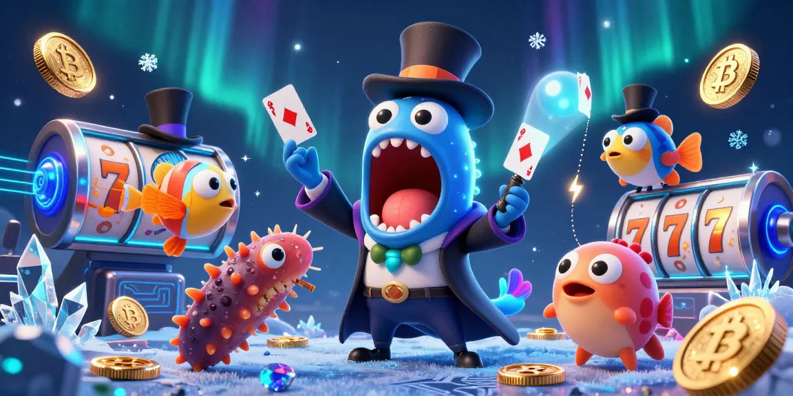 Win big with link sunwin in an underwater casino magic showdown featuring vibrant slot elements.