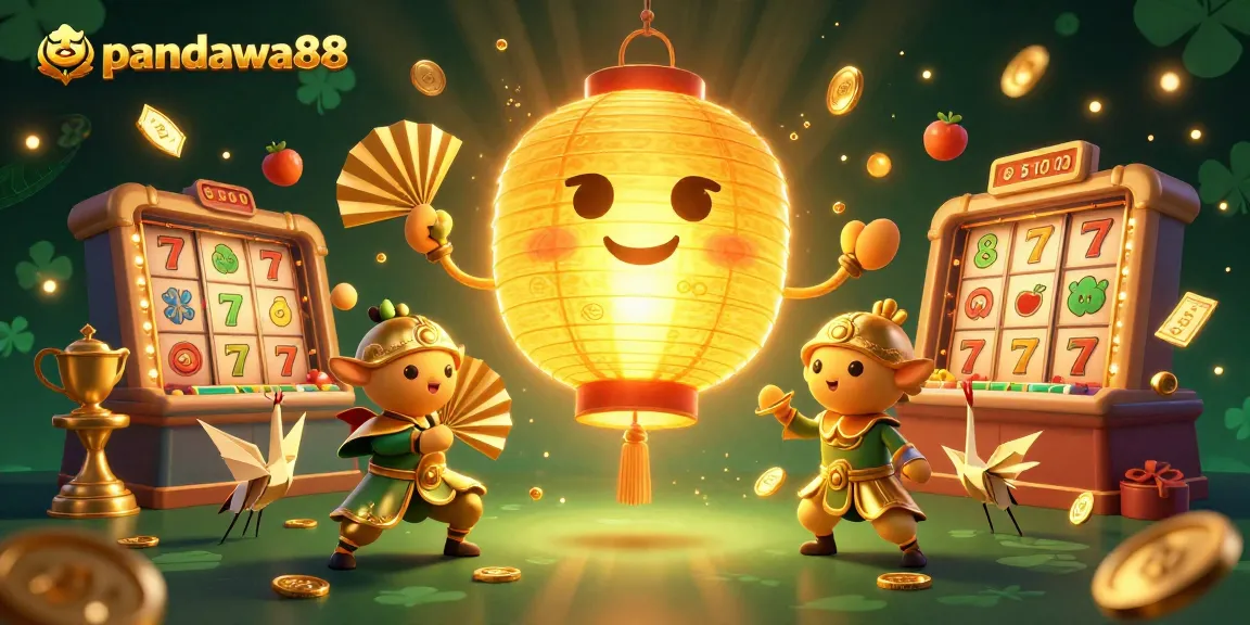 Experience excitement at pandawa88 with a vibrant casino scene featuring immersive slot reels and engaging characters.
