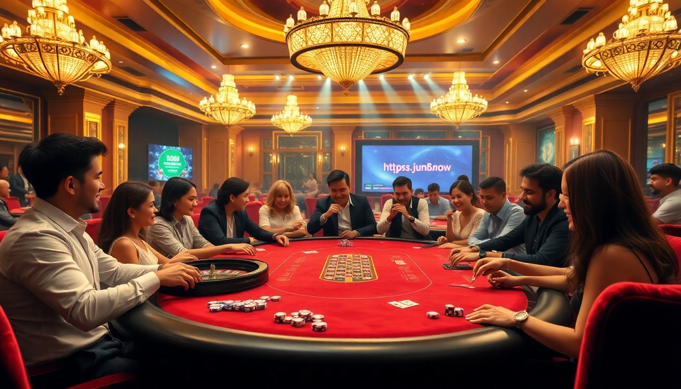 Experience thrilling moments at Jun88's exciting casino tables.
