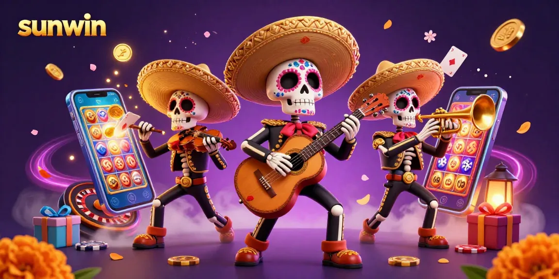 Engage with sunwin's vibrant slot gaming scene enriched by mariachis, colorful symbols, and dynamic rewards.