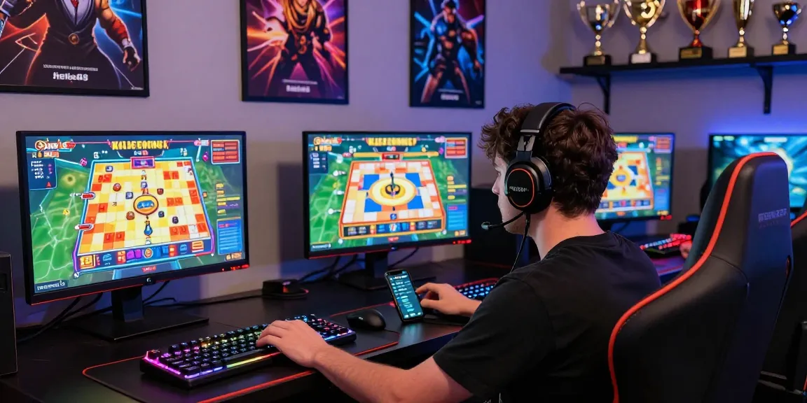 Hello88 gaming experience with a player enjoying vibrant casino games and sports betting.