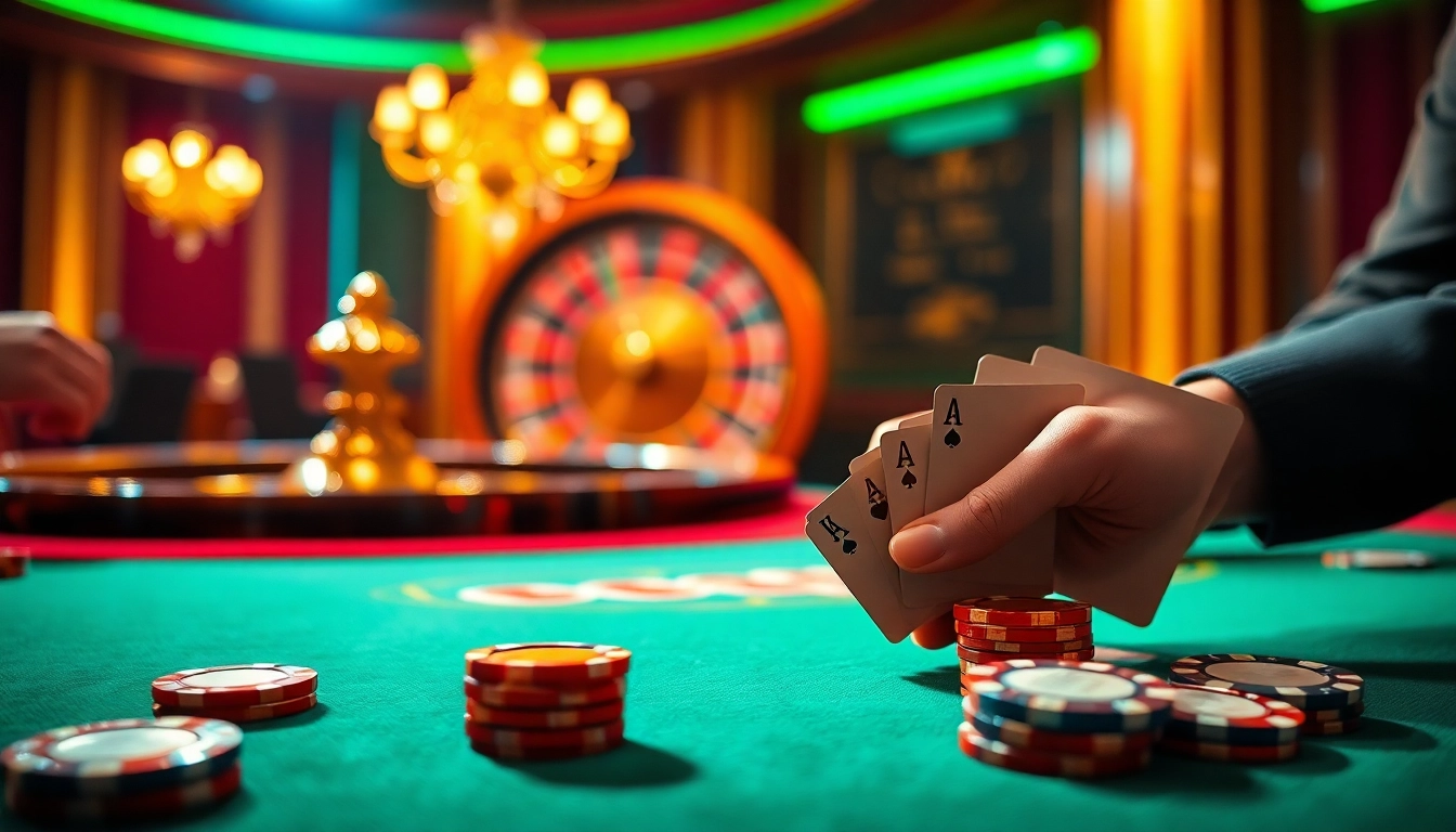 Strategically placing poker cards at the luxurious 888now casino table, showcasing intense gameplay.