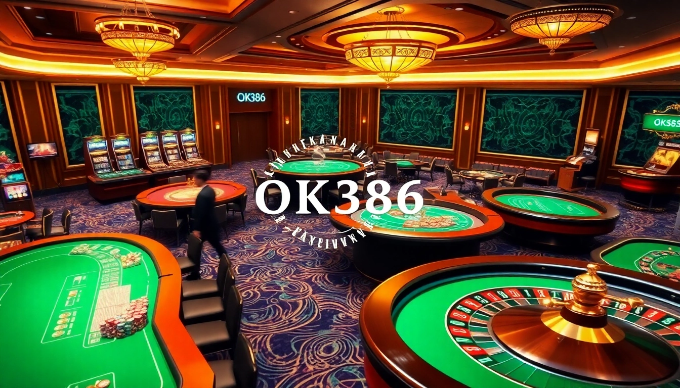 Experience the ultimate gaming excitement at OK8386 with vibrant casino tables and real-time gameplay.