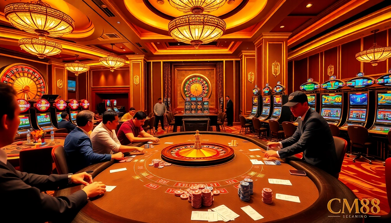 Experience thrilling gameplay at https://cm88seo.com/ with vibrant poker tables and classic casino ambiance.