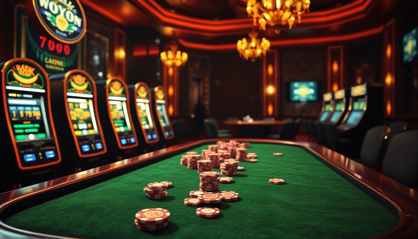 Experience the hidden wiki in an exciting casino scene showcasing gambling elements and dark web motifs.