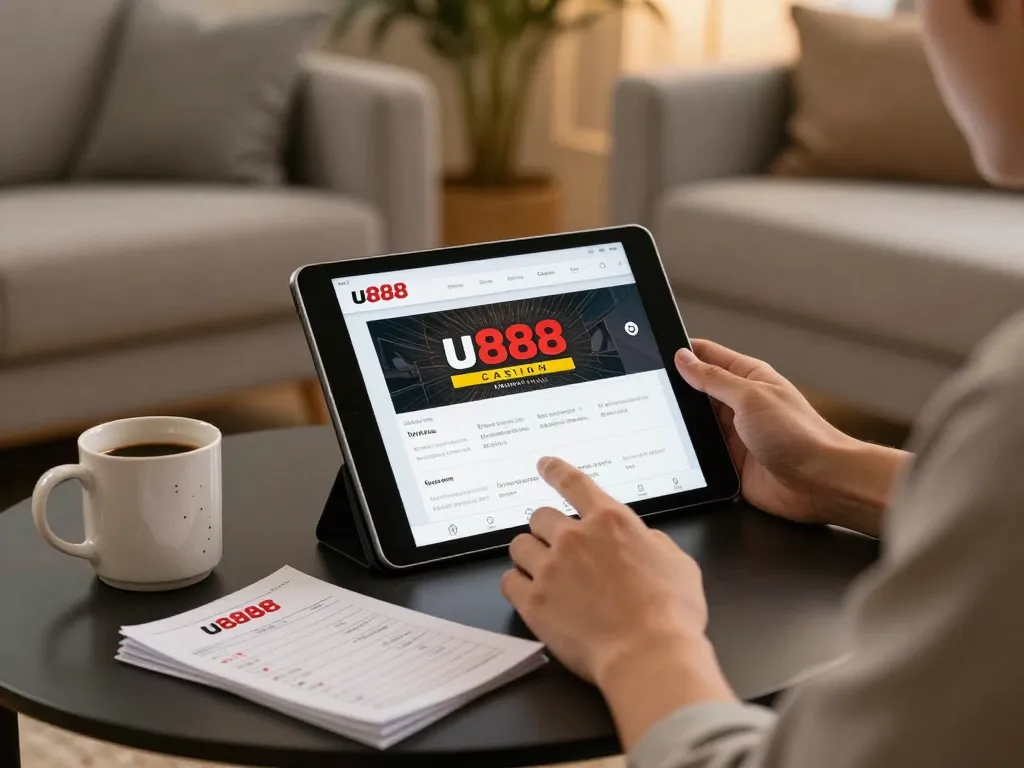 Explore dynamic online gaming with u888 as a player strategizes from home