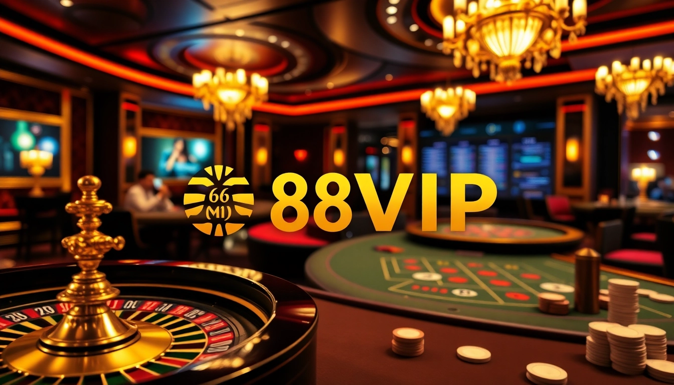 Tải App Nhà Cái 68VIP showcasing engaging casino gameplay with a luxurious ambiance.