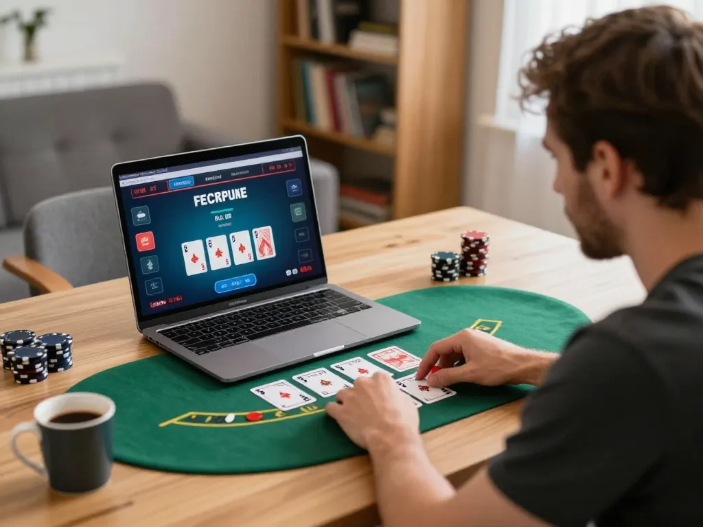 Player engages in a live dealer blackjack game on good88, showcasing strategic online gambling.