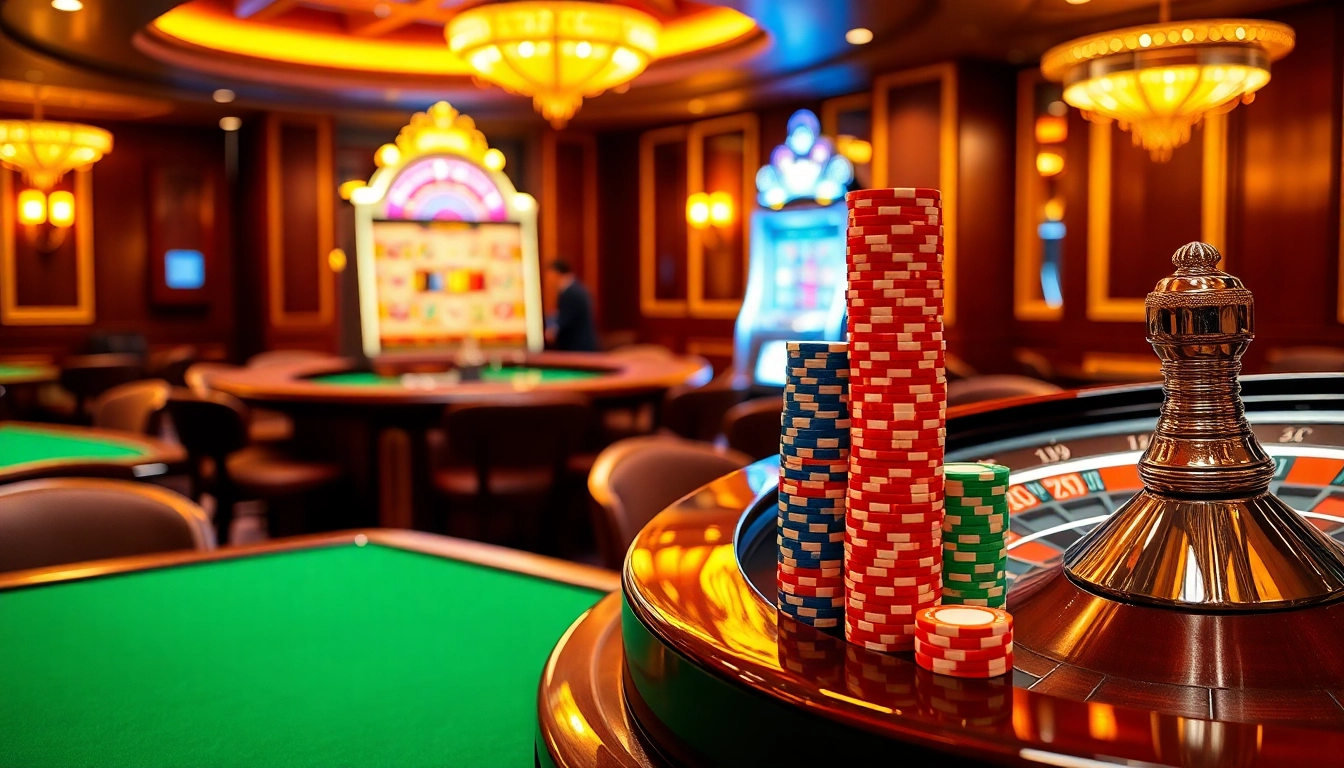 Experience the vibrant action at nhà cái 88vv with lively casino tables and colorful poker chips.