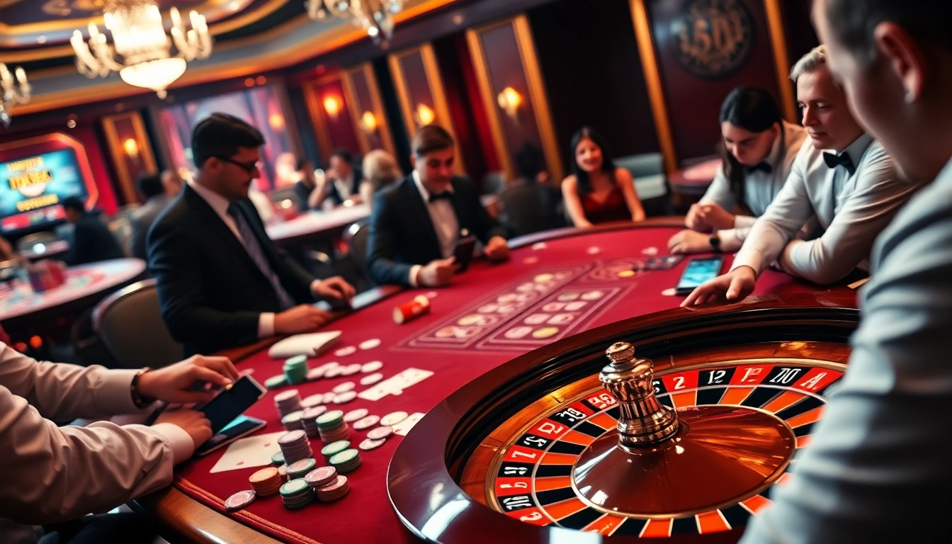 Experience the excitement of IWIN68 with vibrant players engaged in thrilling casino games.
