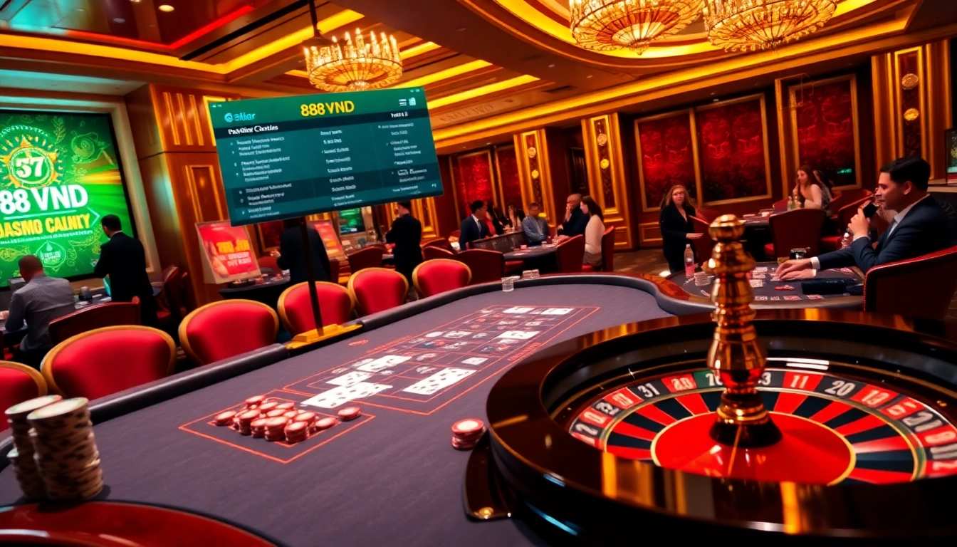 Experience thrilling gambling action at 888VND casino with vibrant tables and exciting game options.
