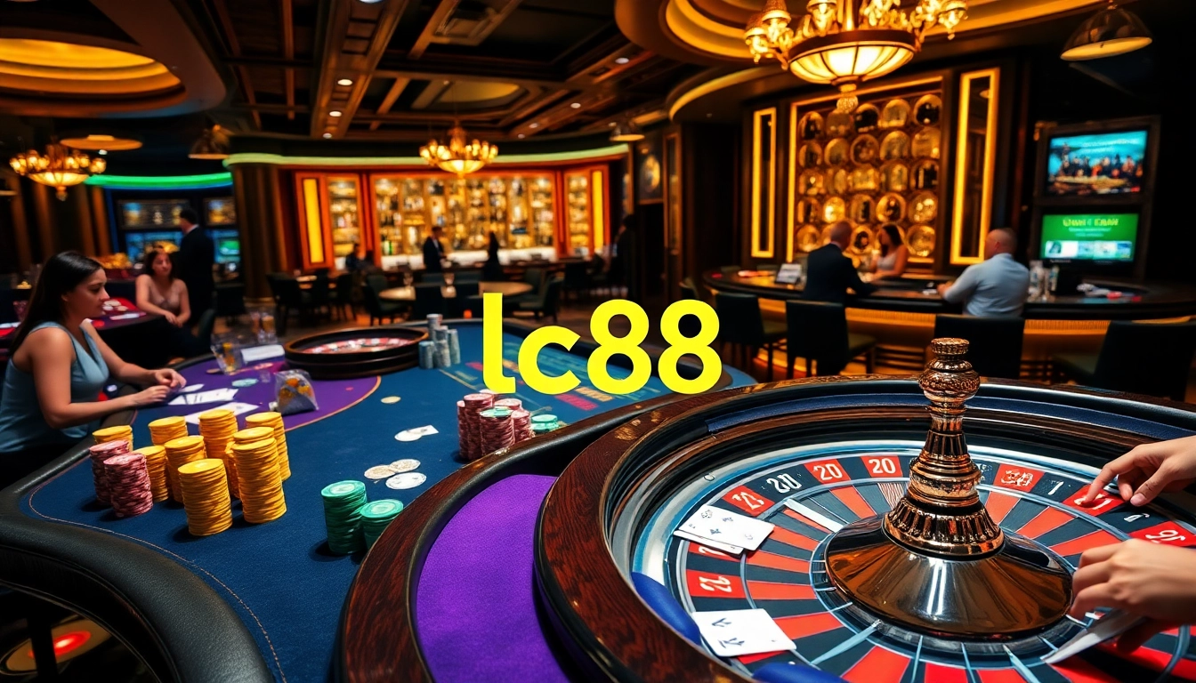 Engage with exciting gameplay at LC88 casino, featuring vibrant tables and thrilling action.