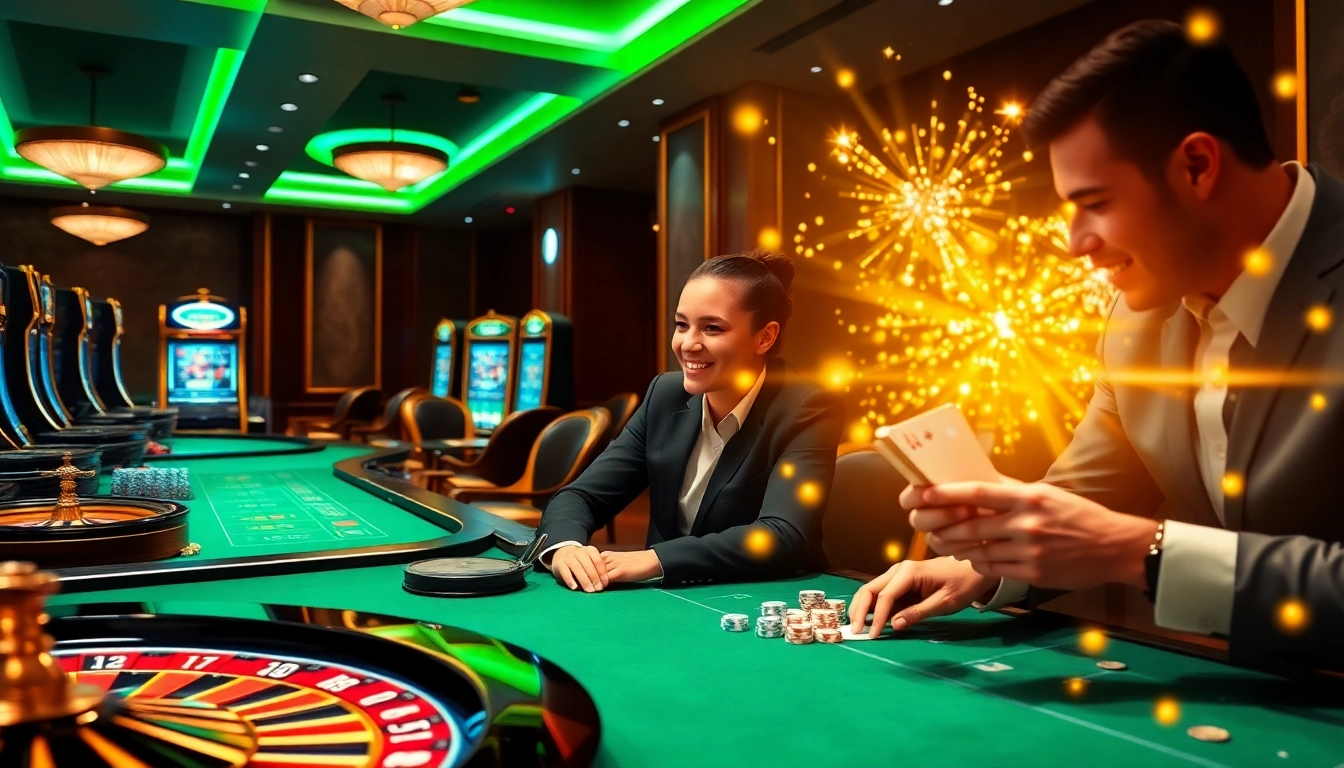 Experience thrilling gameplay at https://dv88.design/ with vibrant casino tables and engaging players.