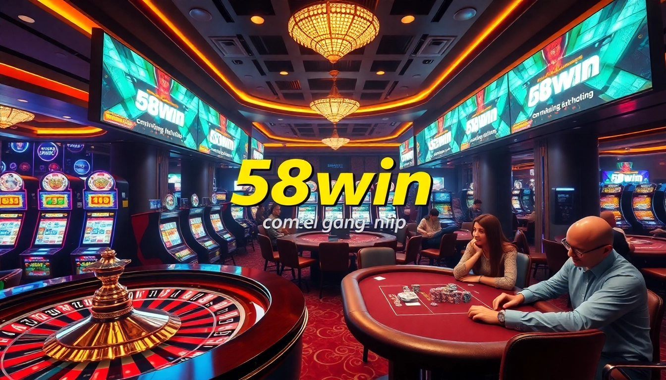 Experience the thrill of 58win com đăng nhập at our vibrant casino scene filled with high-stakes action and luxury.