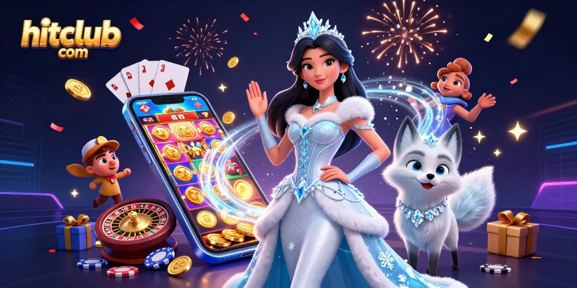 Experience exciting wins at hitclub com with vibrant casino-themed elements and stunning characters.