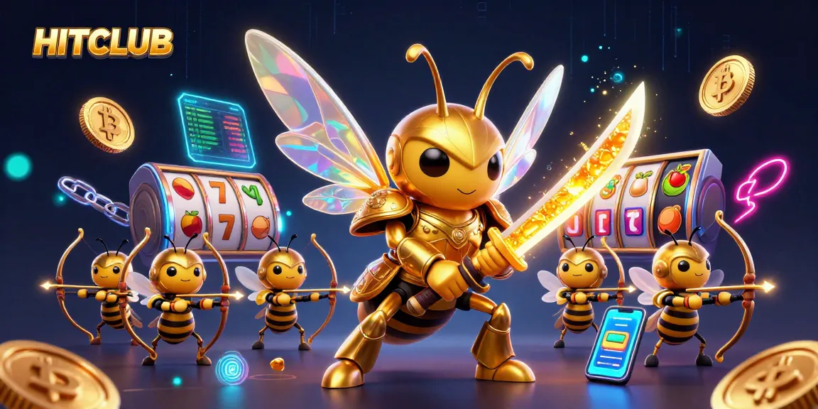 Engage with HITCLUB's vibrant casino scene featuring lively gambling elements and dynamic 3D characters.