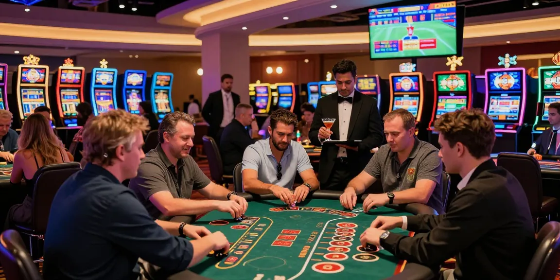 Engaged players enjoying the thrilling gambling experience at au88 casino.