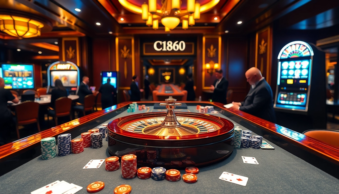 C168 casino table featuring intense gameplay with poker cards and chips, capturing excitement and professionalism.