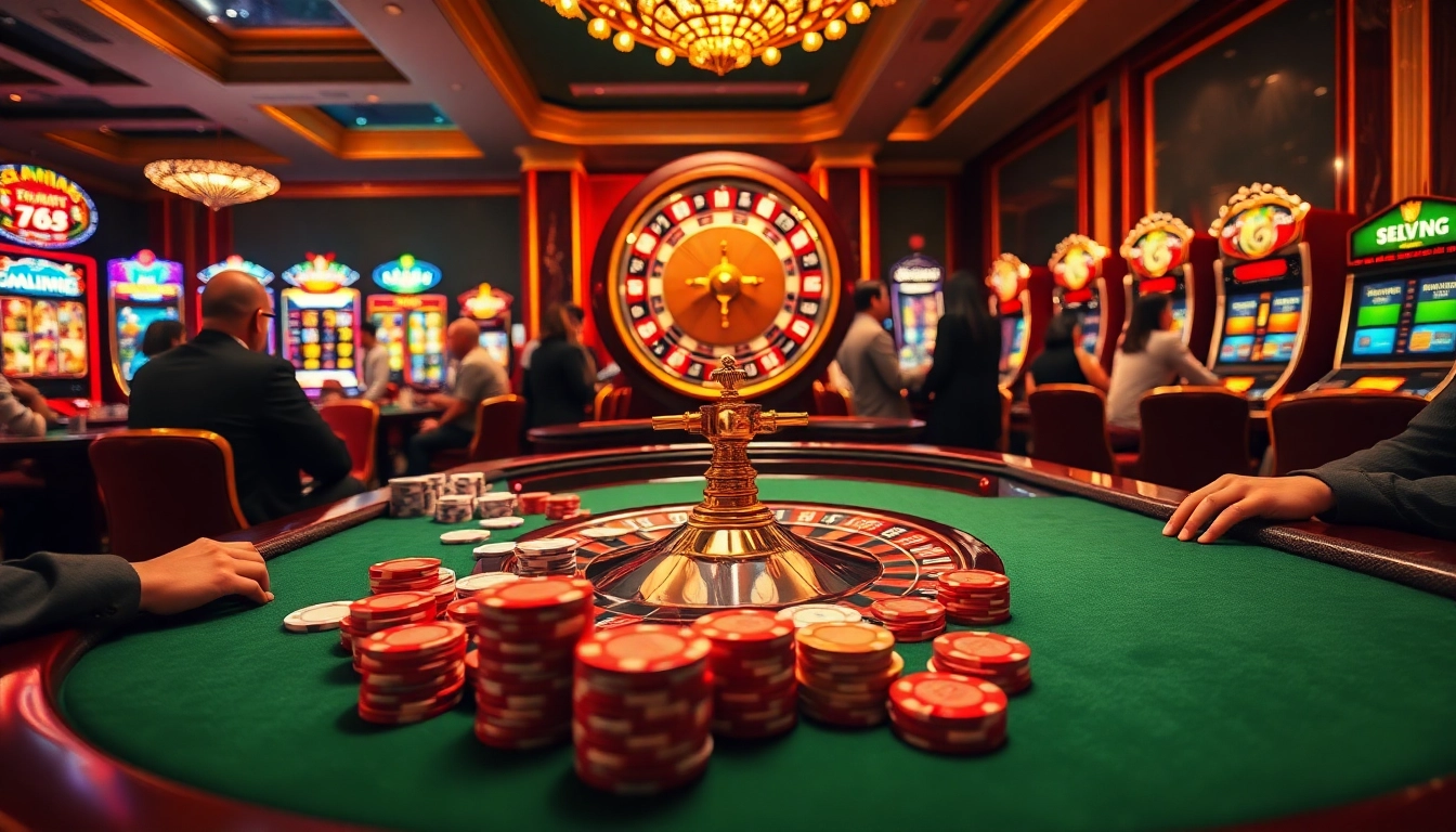 Experience online gambling thrills with luxurious casino visuals at https://gg88vn.asia/, featuring vibrant poker and roulette.
