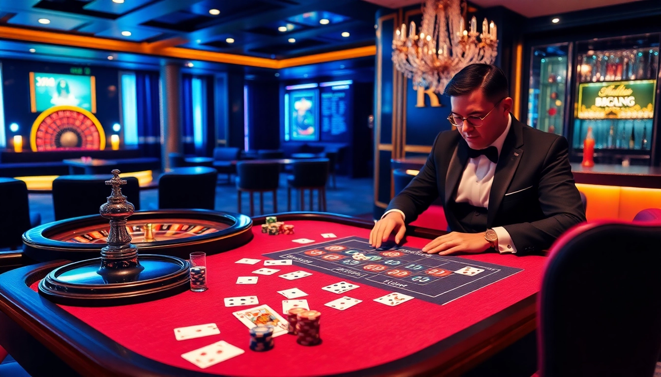 Engage in high-stakes poker action at J88 casino with vibrant cards and thrilling gameplay.