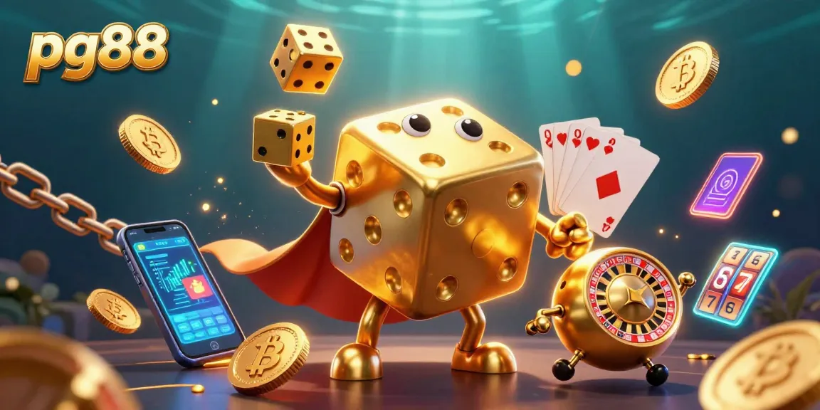 Engage with pg88's thrilling gameplay featuring golden dice and dynamic casino elements.