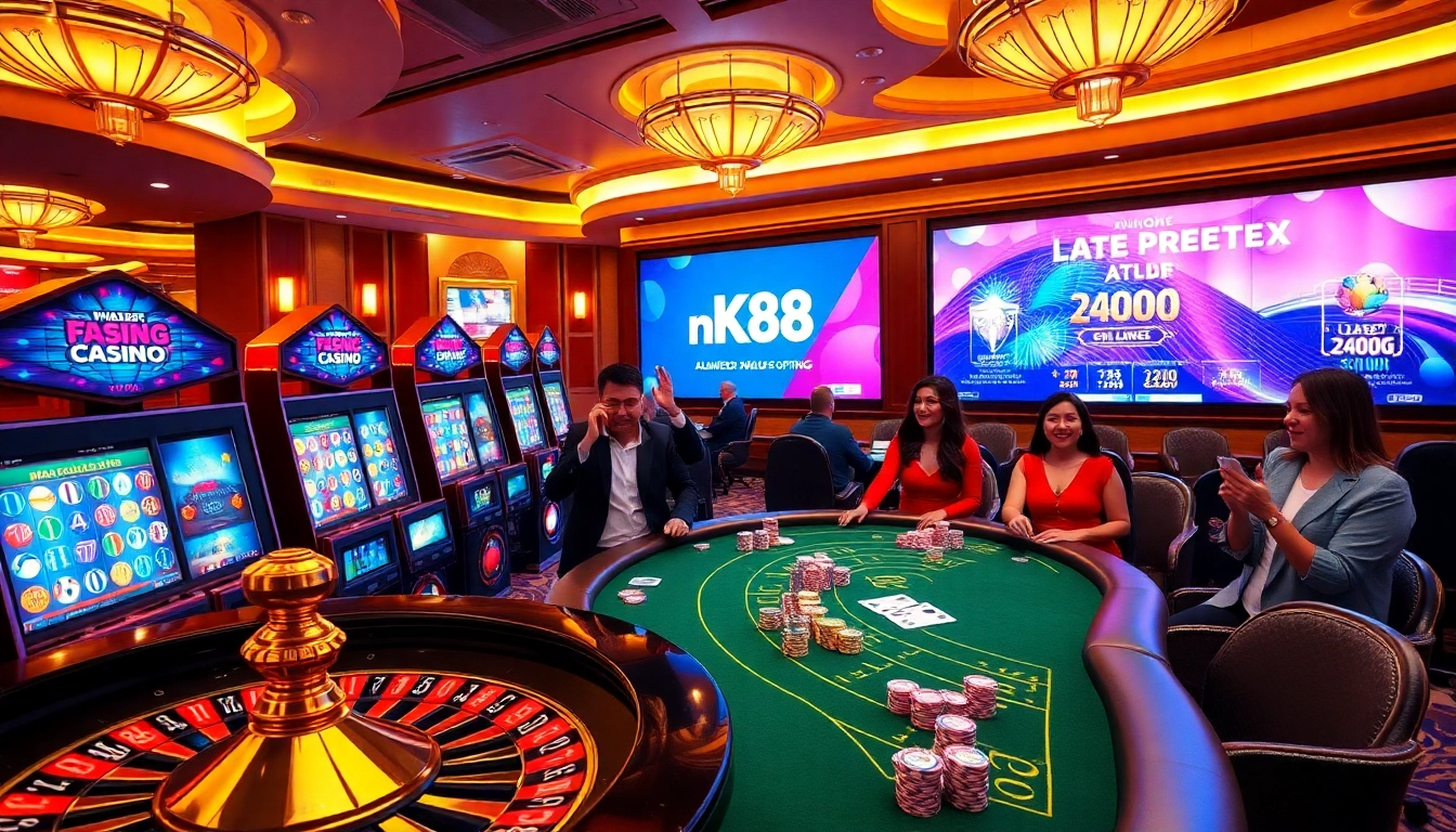 Experience thrilling gaming at nk88bet.org with vibrant slot machines and live betting action.