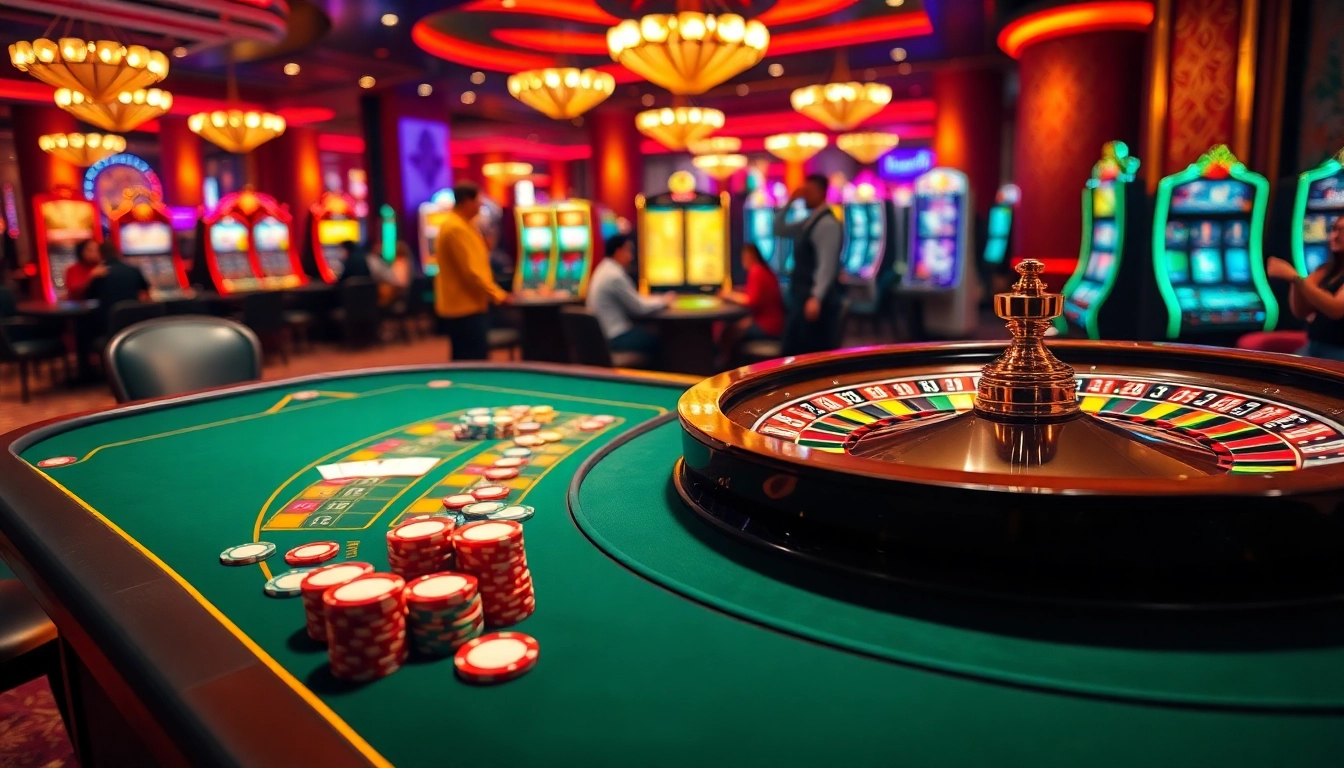 Experience the thrill of gambling at 789F with lively poker games and vibrant casino visuals.