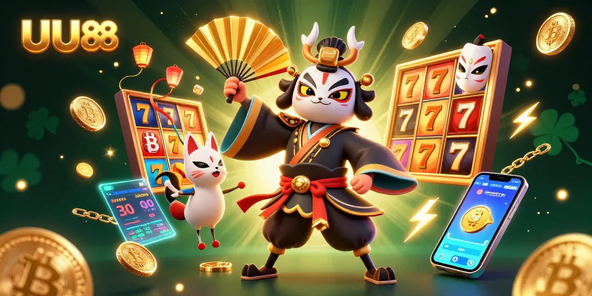 Experience the exciting world of UU88 through a vibrant casino illustration with dynamic gameplay elements.