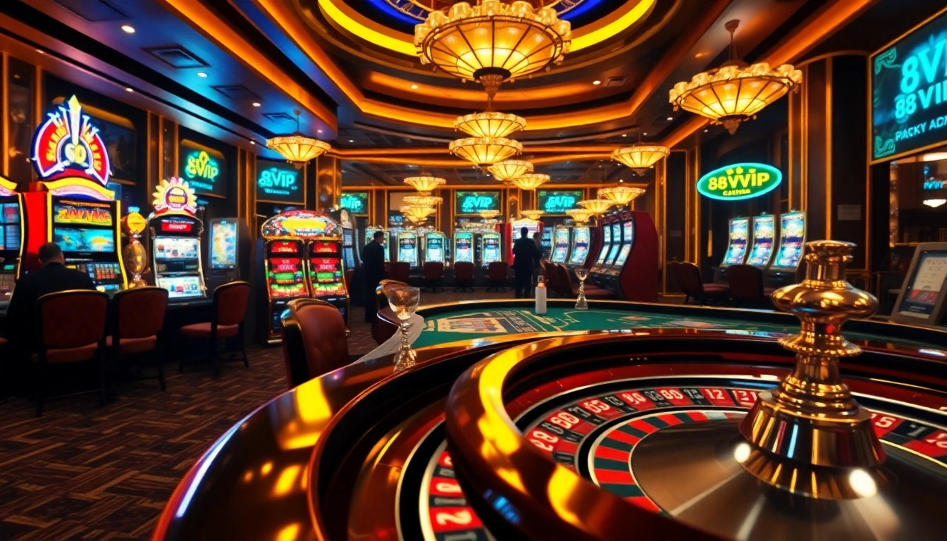 Engage in exciting gameplay at 68VIP with vibrant casino elements like poker and roulette.