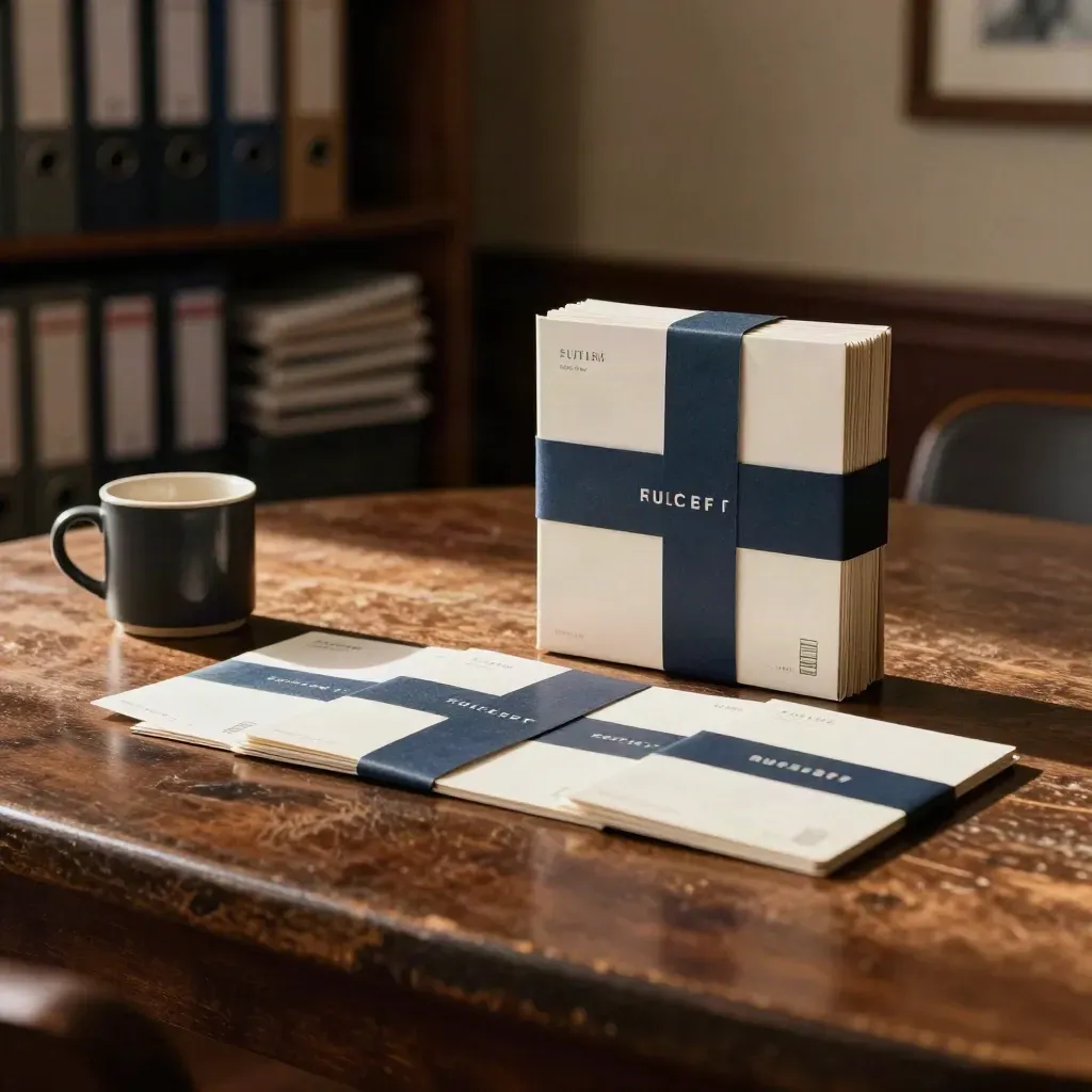 Season setup pack of rule cards and sleeves on a clubhouse table in warm late-afternoon light.