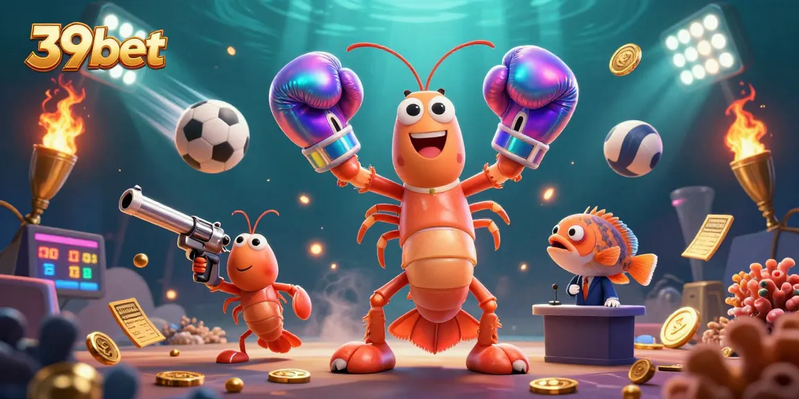 Experience thrilling gameplay with 39bet's vibrant casino action scene featuring colorful characters and dynamic gameplay.