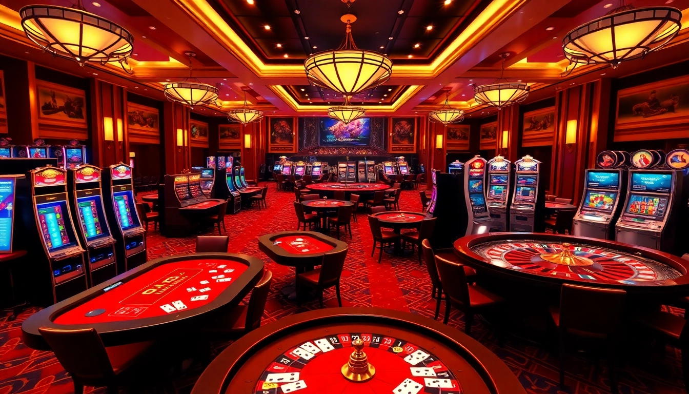 Engaging visual of trang chủ 8kbet casino games with vibrant tables and online gambling excitement.