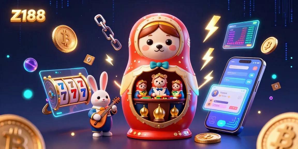 Engage with Z188 through dynamic casino elements and vibrant characters celebrating gambling excitement.