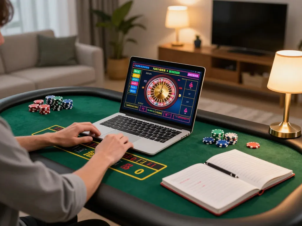 Experience the excitement of nhà cái onbet with a player engaged in live dealer gaming