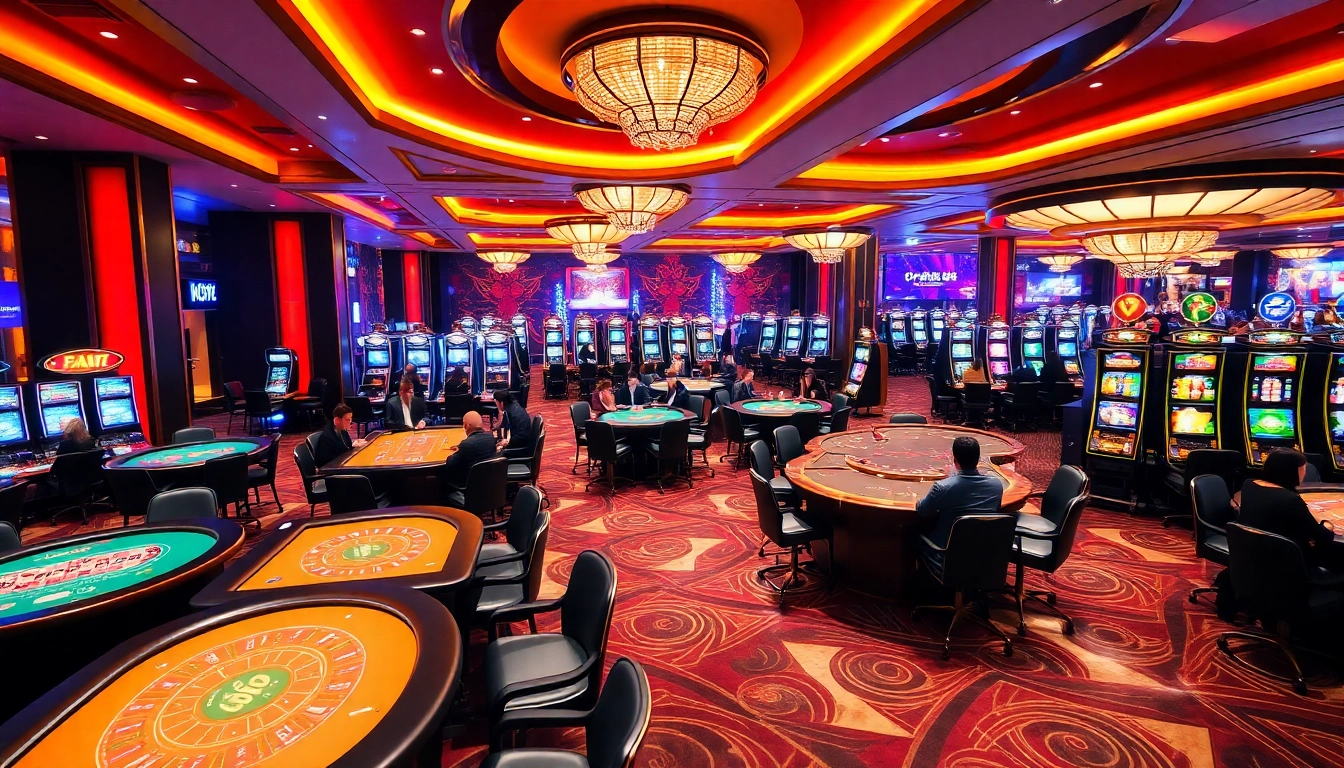 Players enjoying diverse games at the open88.ninja virtual casino, showcasing excitement and engagement.