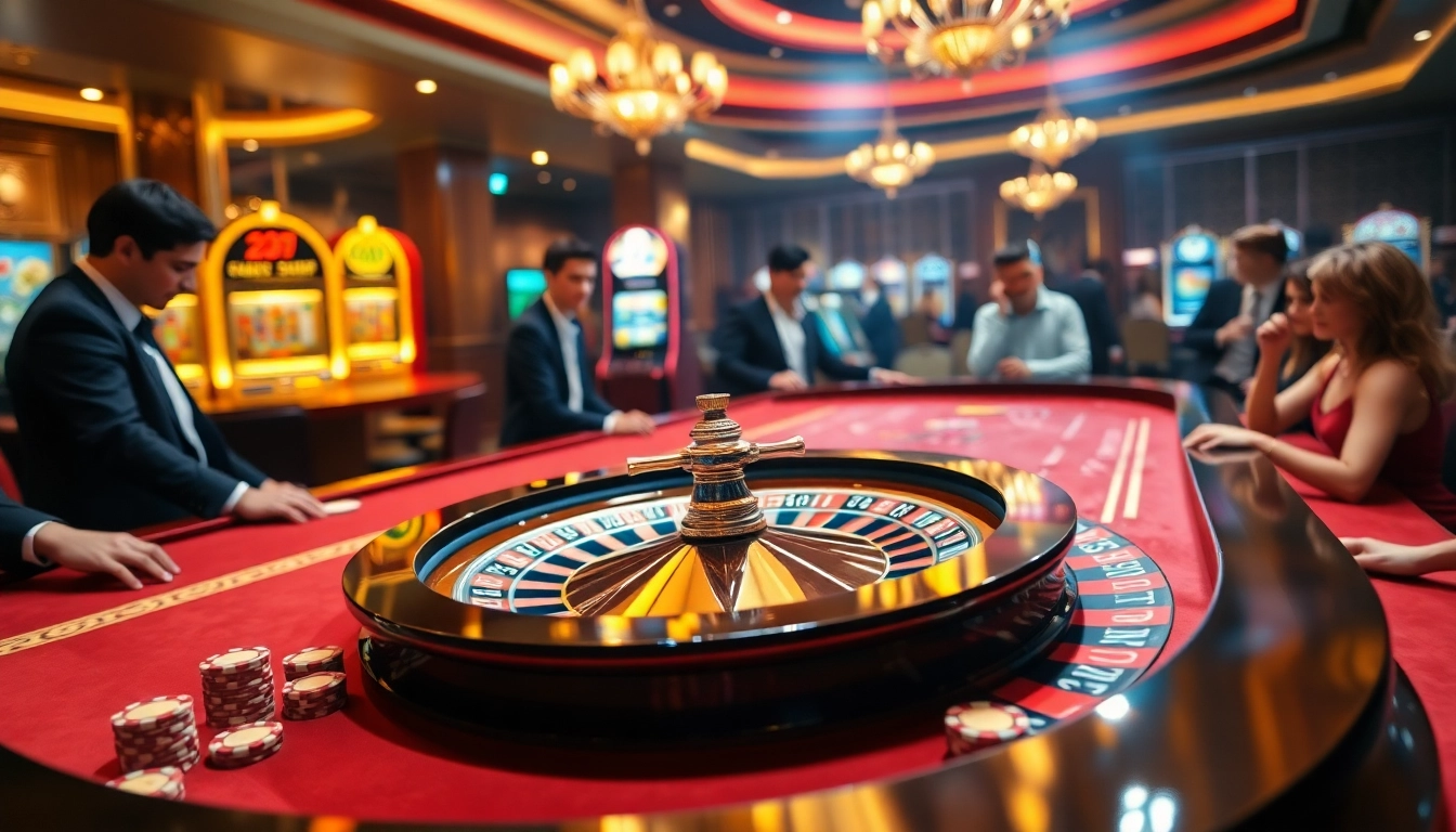 Experience the thrill of Ku88game as players engage in a luxurious roulette game, capturing the excitement of winning.