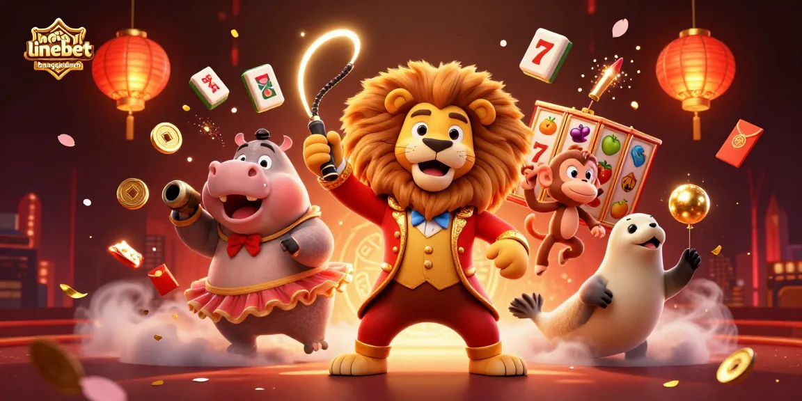Immerse in Linebetbangladesh's vibrant casino world with colorful gaming elements and lively characters.