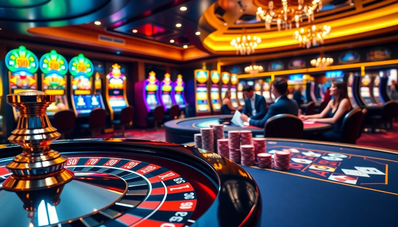 Experience thrilling gameplay at 789win casino with vibrant roulette and blackjack tables.
