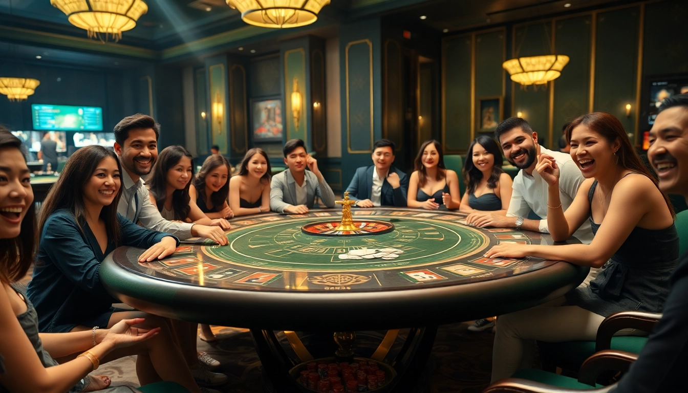 Tài xỉu md5 game table in a luxurious casino, showcasing excitement and elegance.