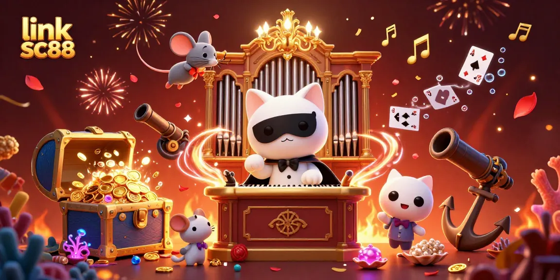 Experience thrilling gameplay at link sc88 with a vibrant 3D casino scene featuring enchanting creatures and dynamic game elements.