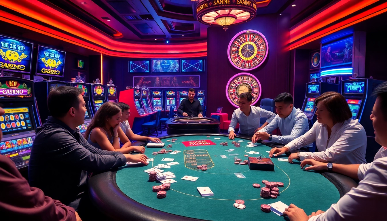Experience the thrill of S8 game at a luxurious casino table filled with excitement and vibrant energy.