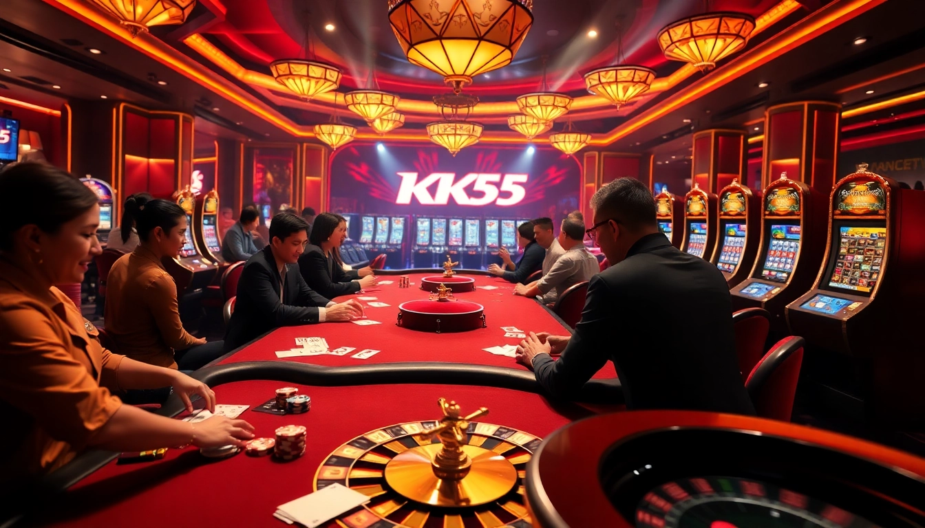Experience the thrill of KK55 casino gaming with dynamic players and exciting bets.