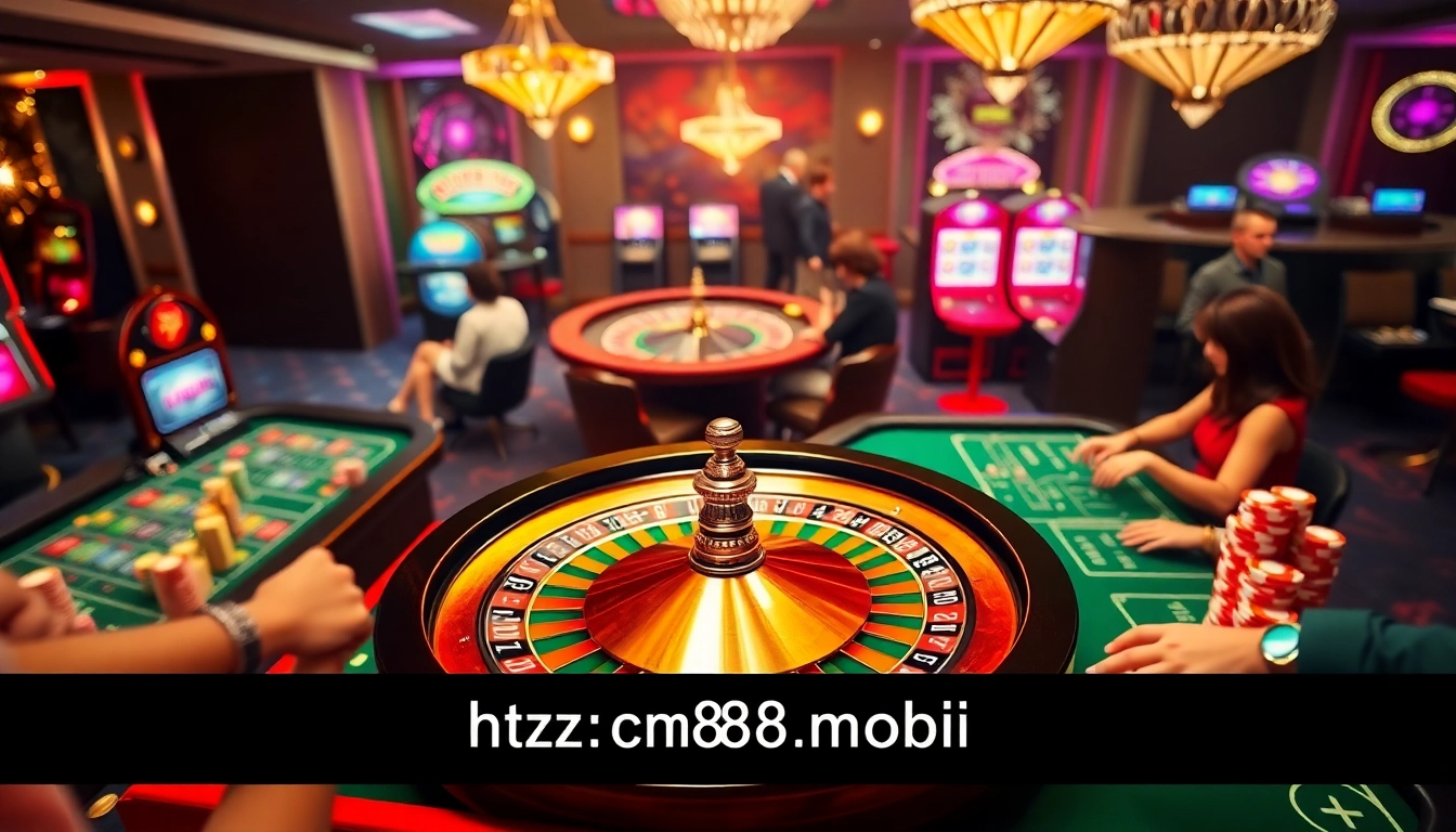 Players enjoying electrifying games at CM88 – an exciting online gambling destination https://cm888.mobi/.