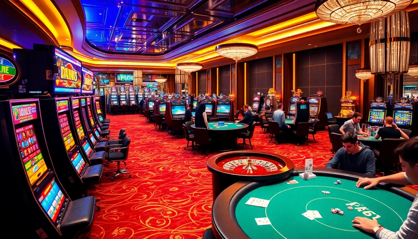 Experience the thrill of F168 casino gaming with vibrant tables and lively players.