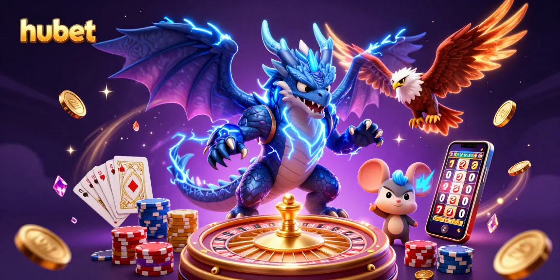 Experience thrilling action at hubet with vibrant casino elements and dynamic characters.