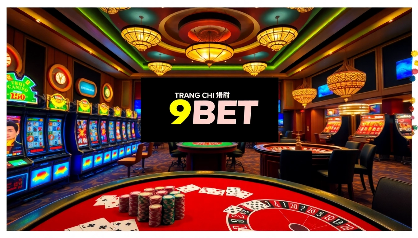 Experience the thrill of fast-paced gaming at Trang chủ 9BET with vibrant casino elements.