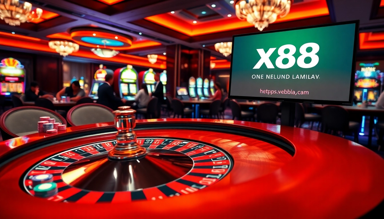Engage with the thrilling atmosphere of https://x88.law/ featuring vibrant casino games and luxury decor.